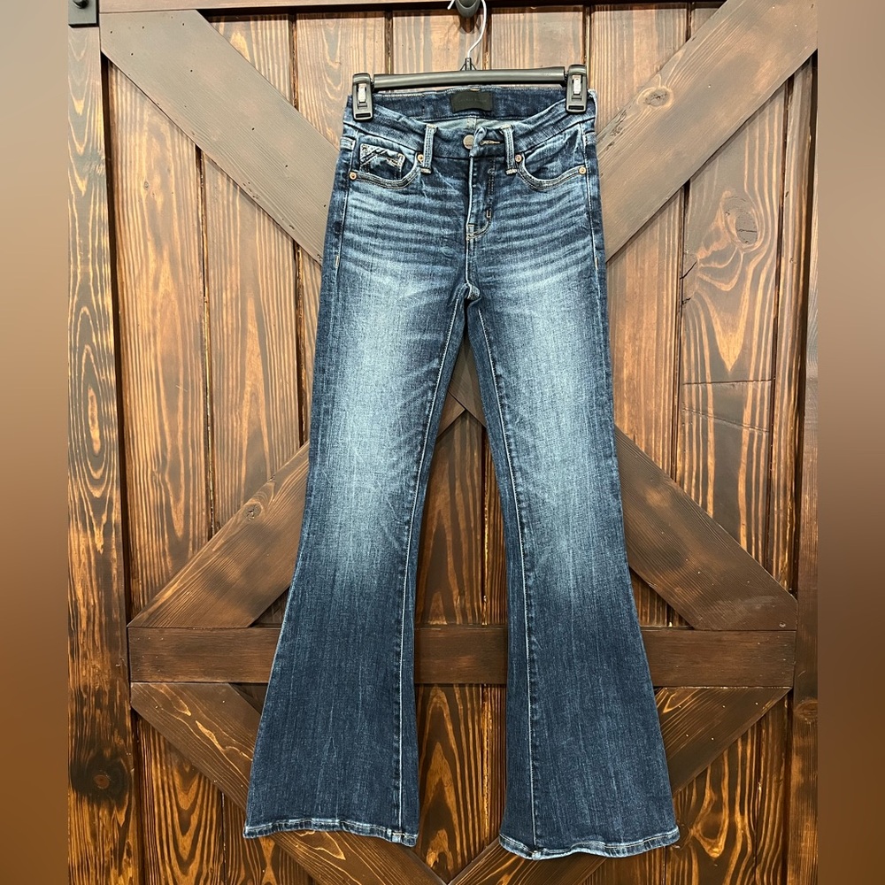 Buckle Black flare jeans